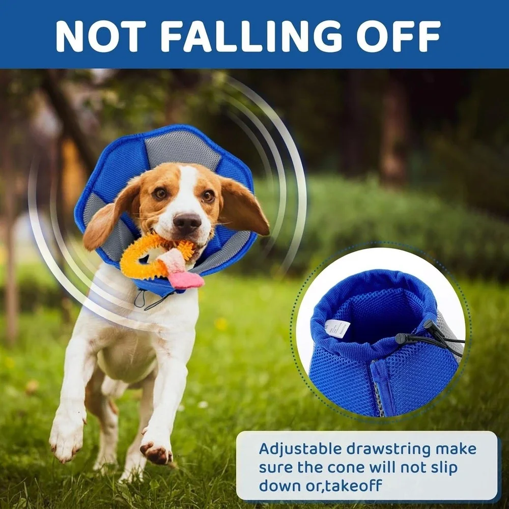 Dog Cone - Soft Cone for Dogs to Stop Licking, Pet E-Collar Alternative After SM - Picture 4 of 5